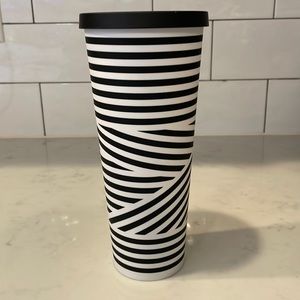 Starbucks Black White Zebra Stripe Venti tumbler